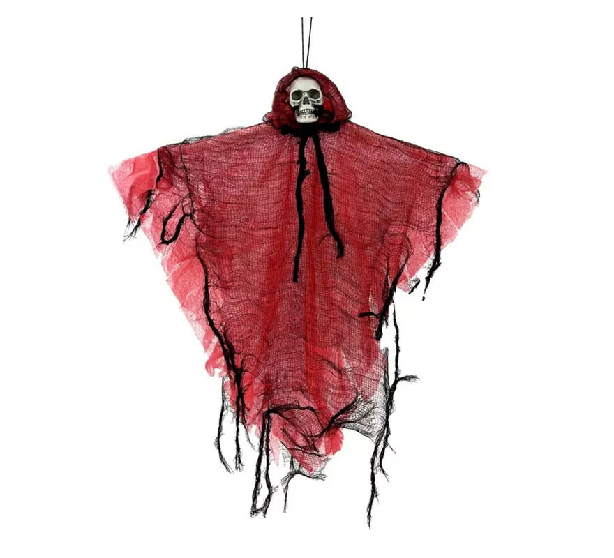 Translation missing: fr.Colgante de Esqueleto con túnica roja de 42 cm