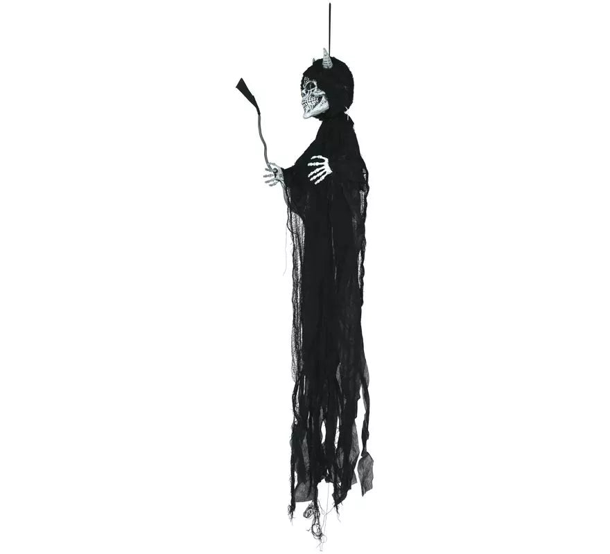Translation missing: fr.Colgante de Esqueleto Demonio con Luz Sonido de 130 cm
