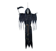 Suspension squelette de mort avec lumière 120 cm