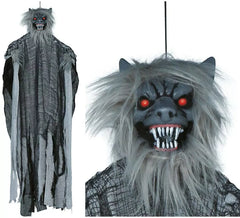 Suspension loup-garou avec lumière, son et mouvement 120 cm