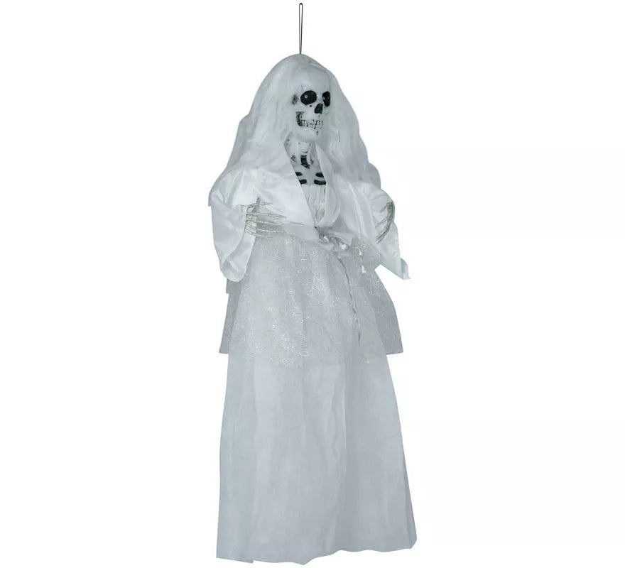 Colgante de Novia Esqueleto con Luz y Sonido 90 cm