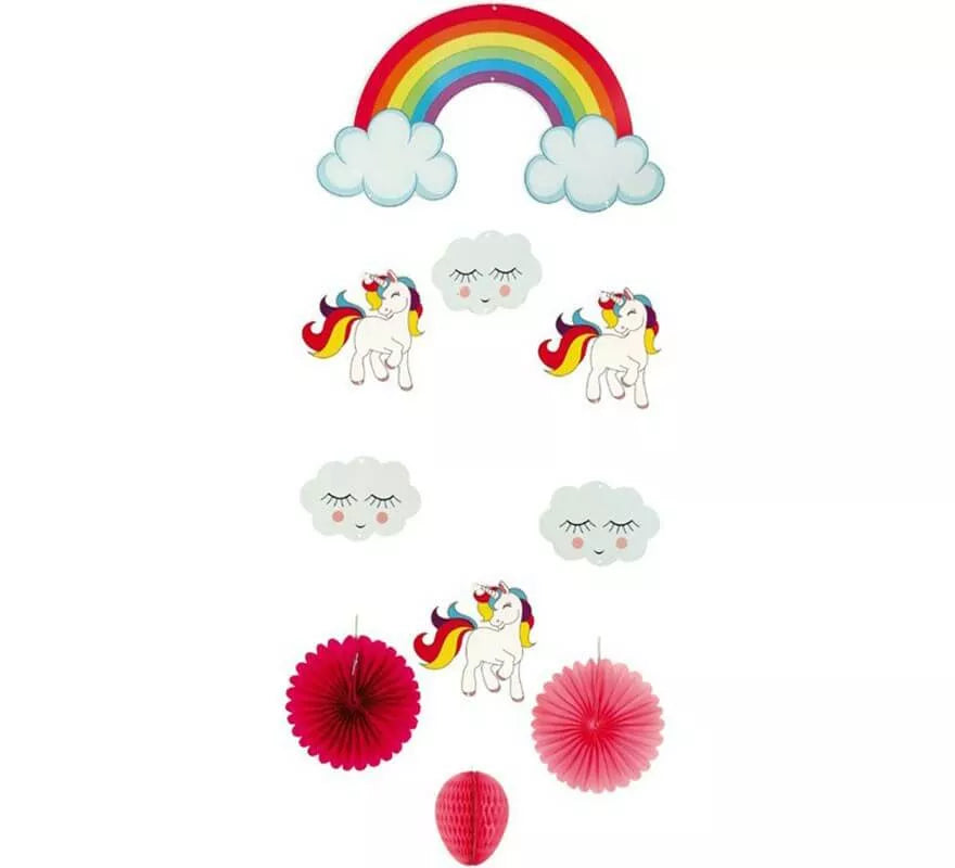 Translation missing: fr.Colgante de Unicornios con Nubes de 40x72 cm