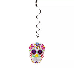 Décoration à Suspendre Spirale Dia de los Muertos pour Halloween
