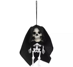Pendentif Squelette à Grosse Tête avec Cape 15 cm