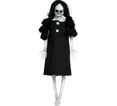 Pendentif squelette avec robe noire 40 cm