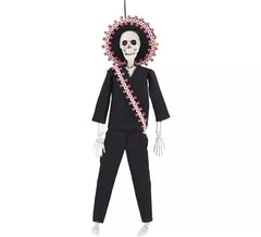 Pendentif squelette mexicain de 40 cm