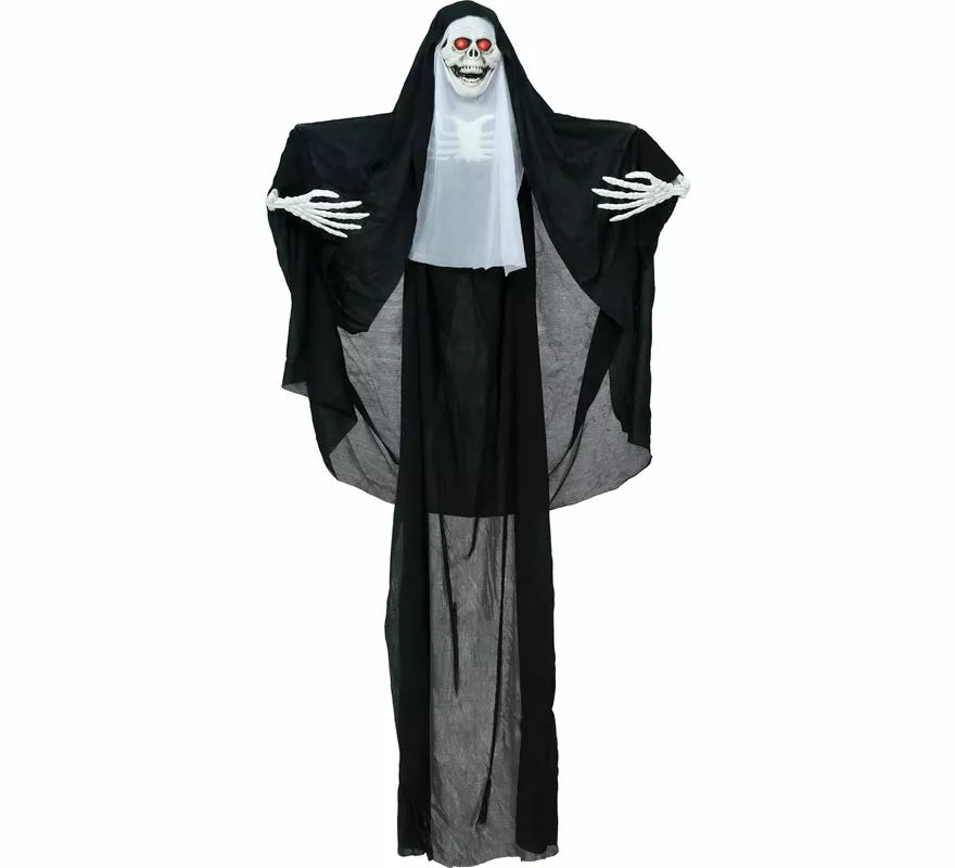Translation missing: fr.Colgante Esqueleto Monja con Luz de 115 cm