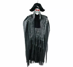 Suspension Squelette de Pirate avec Lumière et Son de 185 cm