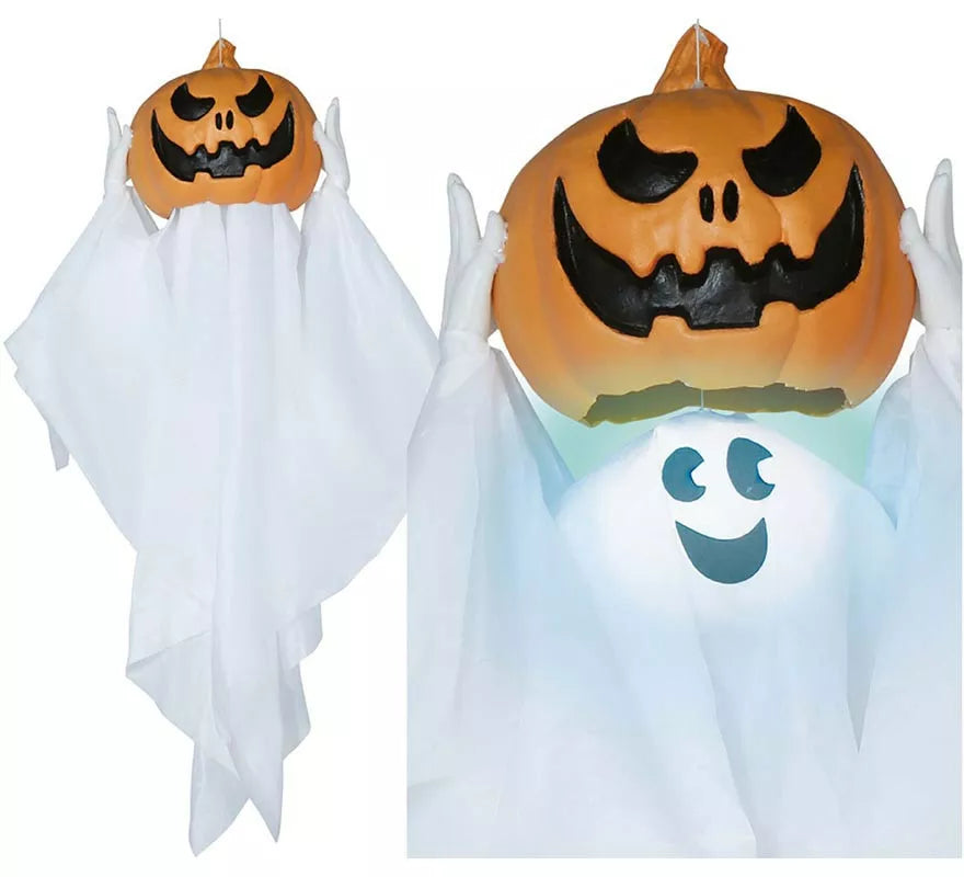 Translation missing: fr.Colgante Fantasma Calabaza con Luz, Sonido y Movimiento 90 cm