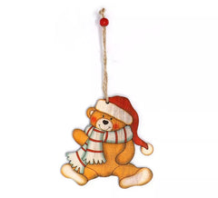 Pendentif de Noël en bois 10 cm