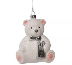 Pendentif Ours Blanc 12 cm