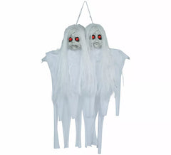 Paire de pendentifs poupées jumelles Terror de 55 cm