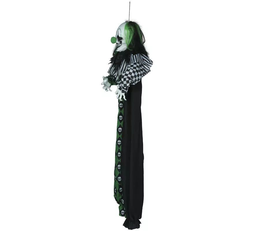 Translation missing: fr.Colgante Payaso Verde con Luz, Sonido y Movimiento 165 cm