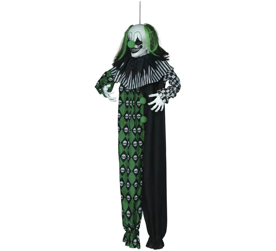 Translation missing: fr.Colgante Payaso Verde con Luz, Sonido y Movimiento 165 cm