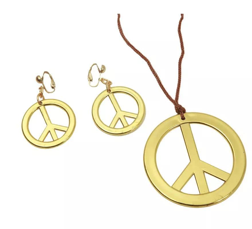 Translation missing: fr.Colgante y Pendientes Hippies color Oro
