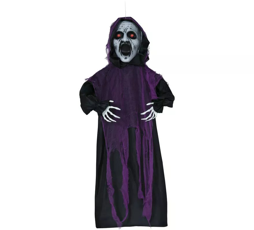 Colgante Zombie Baja y Sube, Luz y Sonido 90 cm