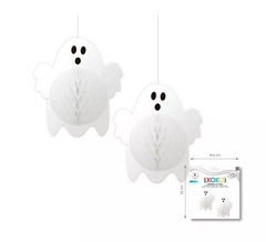 Pendentifs Lanterne 2 Petits Fantômes de 20 cm