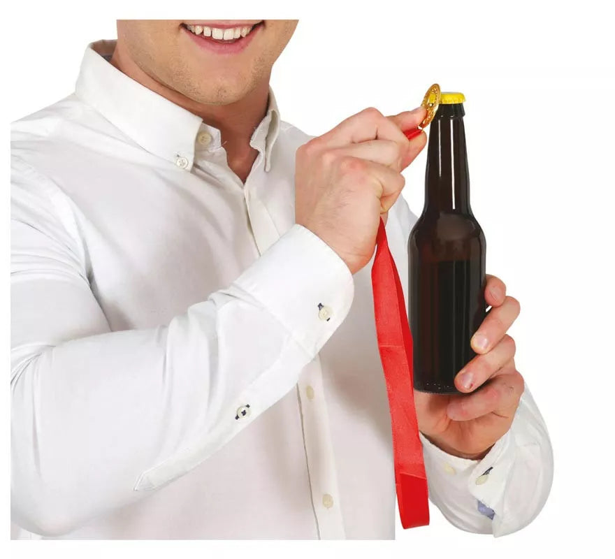 Translation missing: fr.Collar Abre Botellas con cinta roja