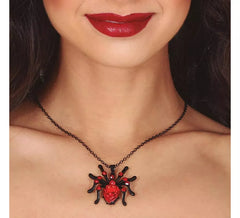 Collier Araignée avec Rubis 6 cm