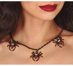 Collier Araignées Noires
