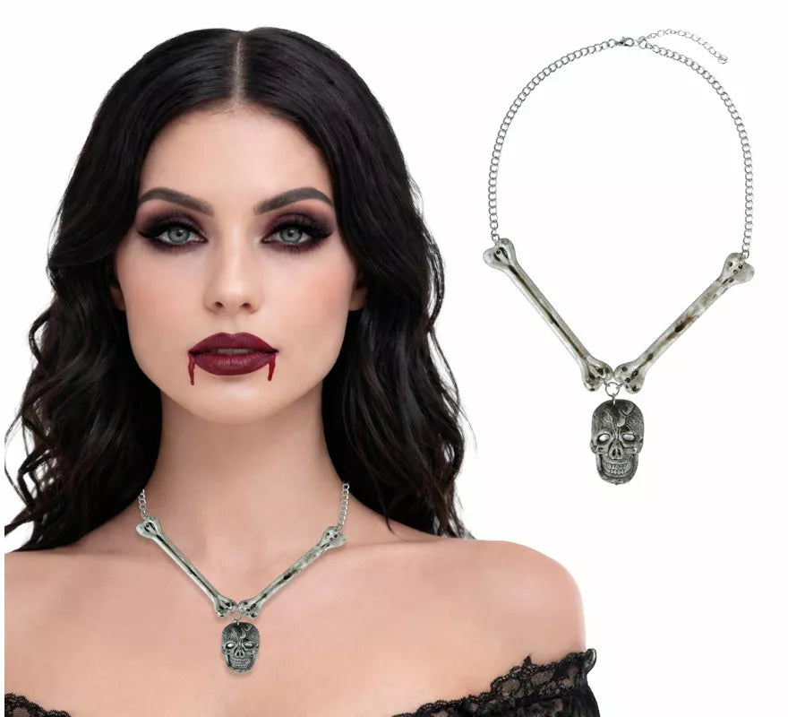 Translation missing: fr.Collar Calavera y Huesos Metal