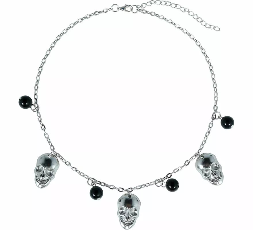 Translation missing: fr.Collar Calaveras y Bolas negras