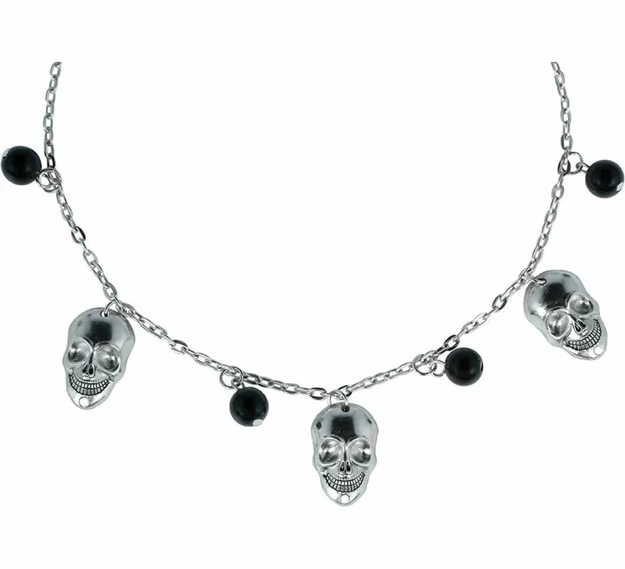 Translation missing: fr.Collar Calaveras y Bolas negras