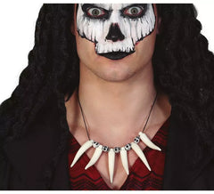 Collier homme des cavernes avec dents