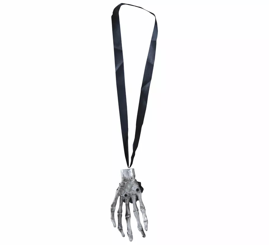 Translation missing: fr.Collar con Cinta y Mano Esqueleto Grande