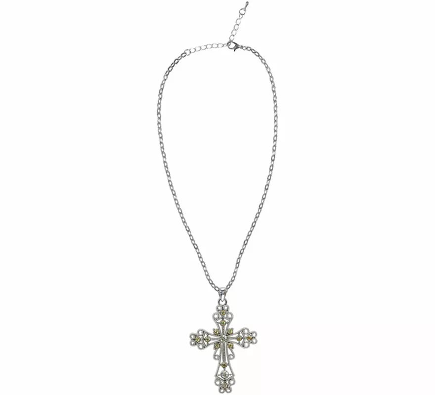 Translation missing: fr.Collar con Colgante de Cruz con Strass