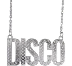 Collier pendentif « Disco » de 65 cm