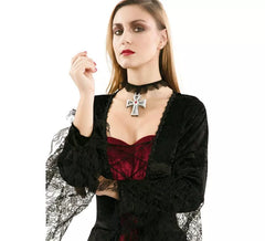 Collier avec Croix Gothique de 8 cm