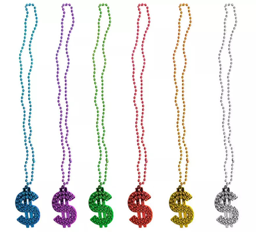 Translation missing: fr.Collar con Símbolo del Dólar en colores surtidos