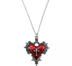 Collier Coeur Gothique