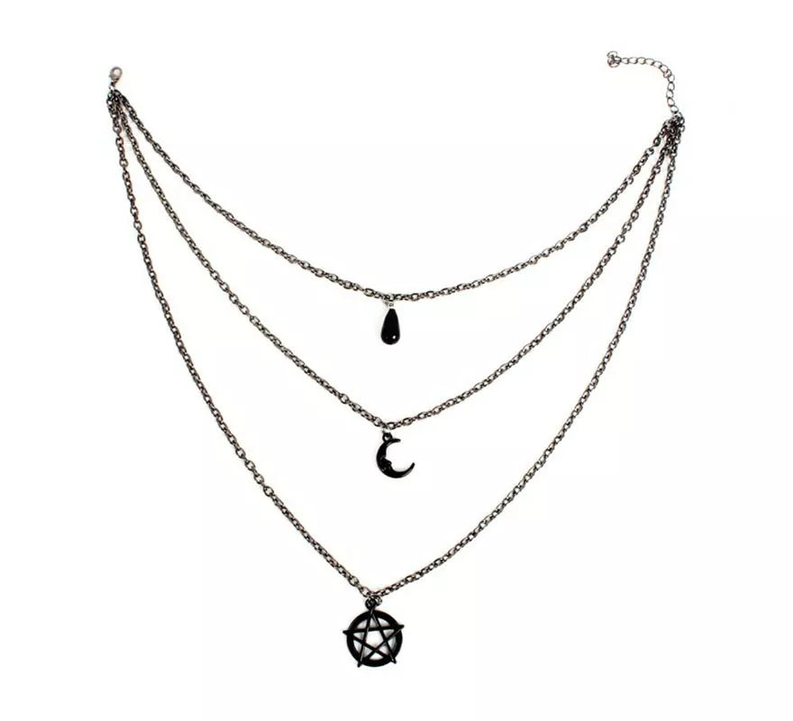 Translation missing: fr.Collar de bruja símbolos oscuros