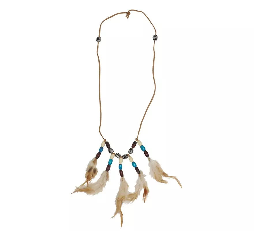 Collar de India con Plumas