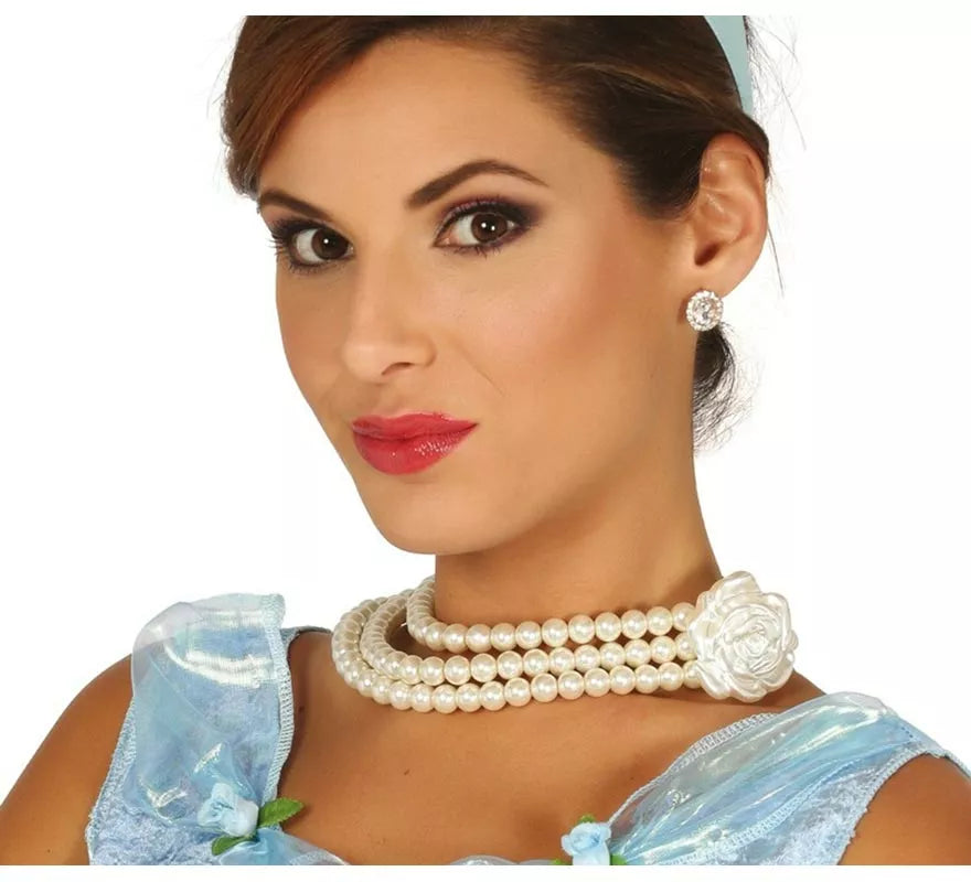 Translation missing: fr.Collar de Perlas con Flor