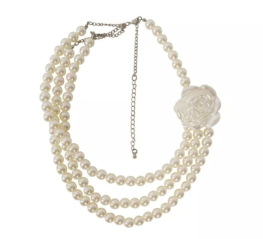 Translation missing: fr.Collar de Perlas con Flor