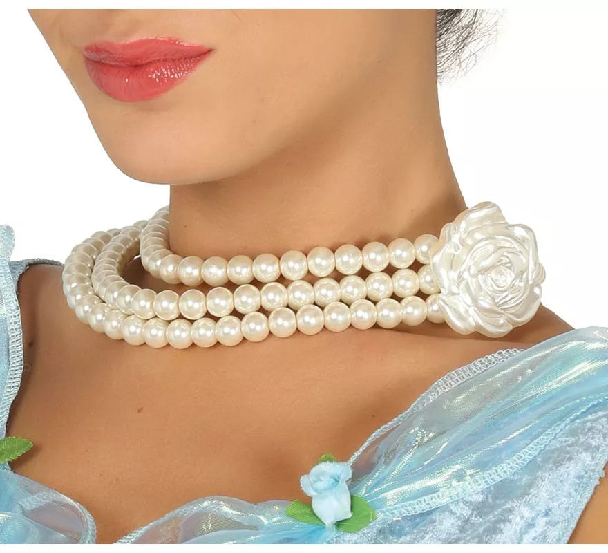Translation missing: fr.Collar de Perlas con Flor