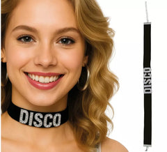 Collier à disque noir
