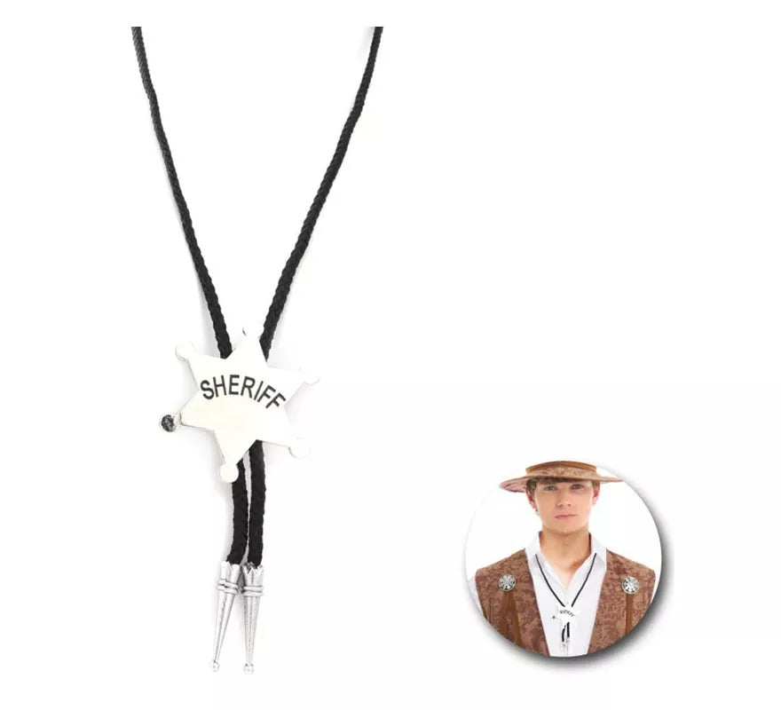 Translation missing: fr.Collar Estrella Sheriff plateado