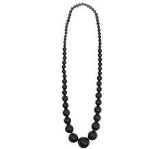 Collier flamenco perle noire 25 cm
