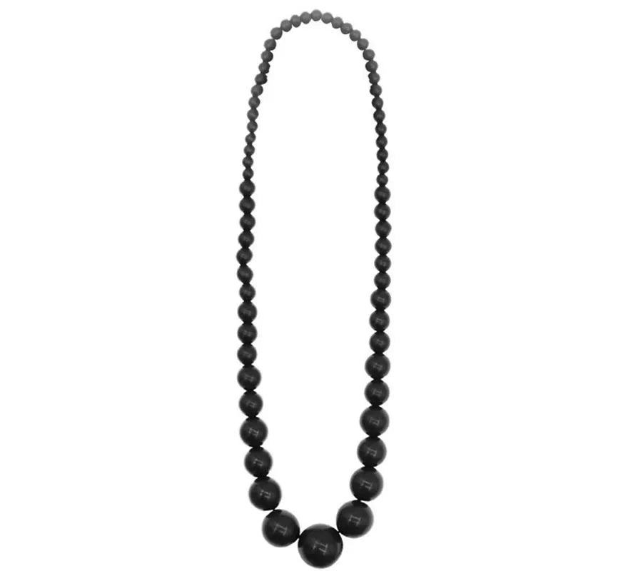 Translation missing: fr.Collar Flamenco cuenta negro de 25 cm