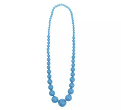 Collier flamenco 25 cm perles turquoise