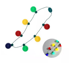 Collier d'ampoules colorées clignotantes