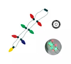 Collier d'ampoules clignotantes multicolores