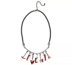 Collier d'Halloween Outils sanglants
