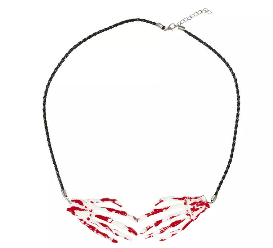 Translation missing: fr.Collar Halloween de Manos de Esqueleto Sangrientas