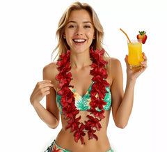 Collier hawaïen, 90 cm, couleurs assorties