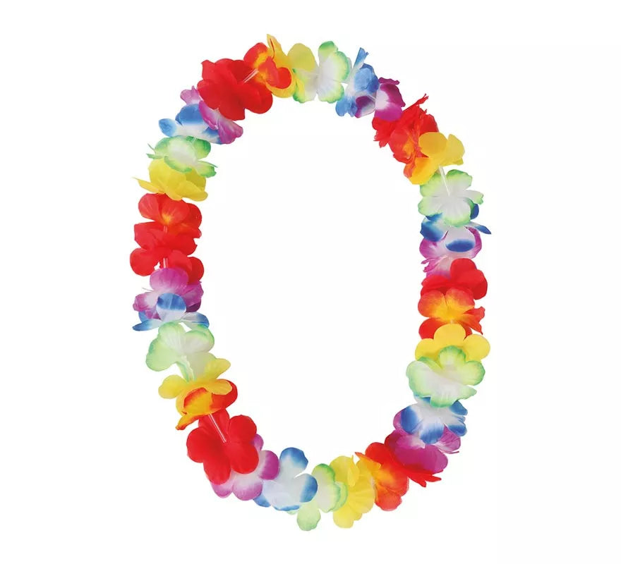 Translation missing: fr.Collar Hawaiano de tela multicolor